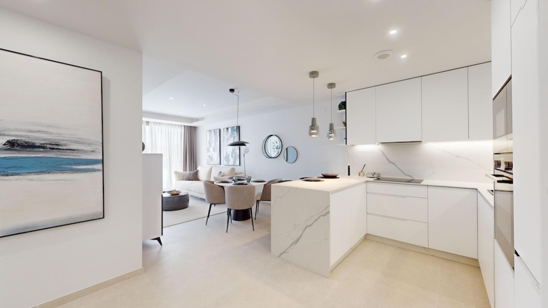 2 bedroom Apartment with terrace in Lomas De Cabo Roig - New build in Medvilla Spanje