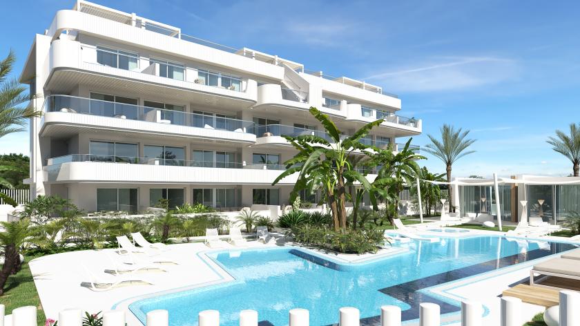2 bedroom Apartment with terrace in Lomas De Cabo Roig in Medvilla Spanje