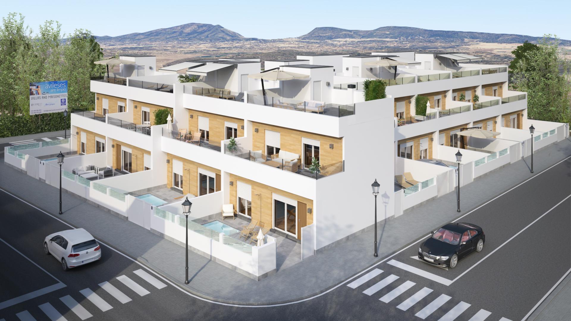 3 bedroom Townhouses in Avileses - New construction in Medvilla Spanje