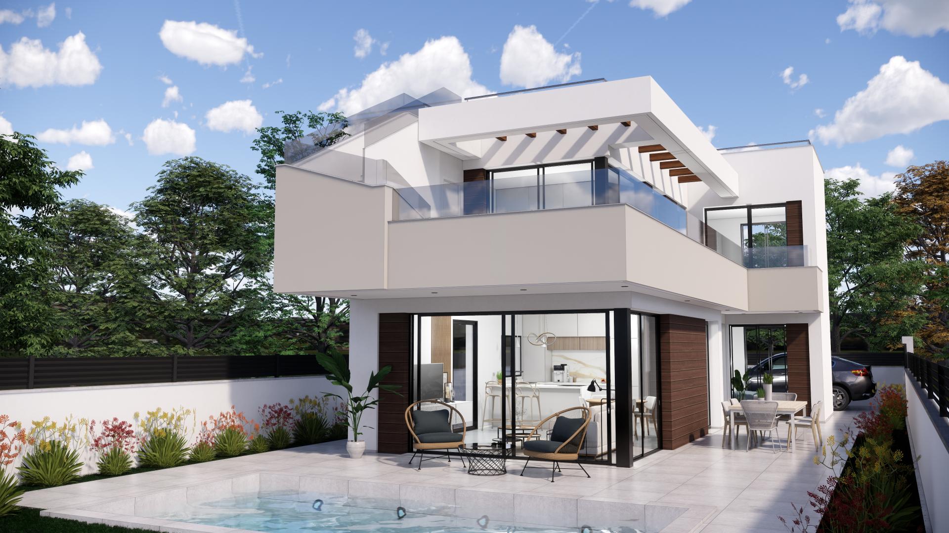 3 bedroom Villa in Pilar de la Horadada - New build in Medvilla Spanje