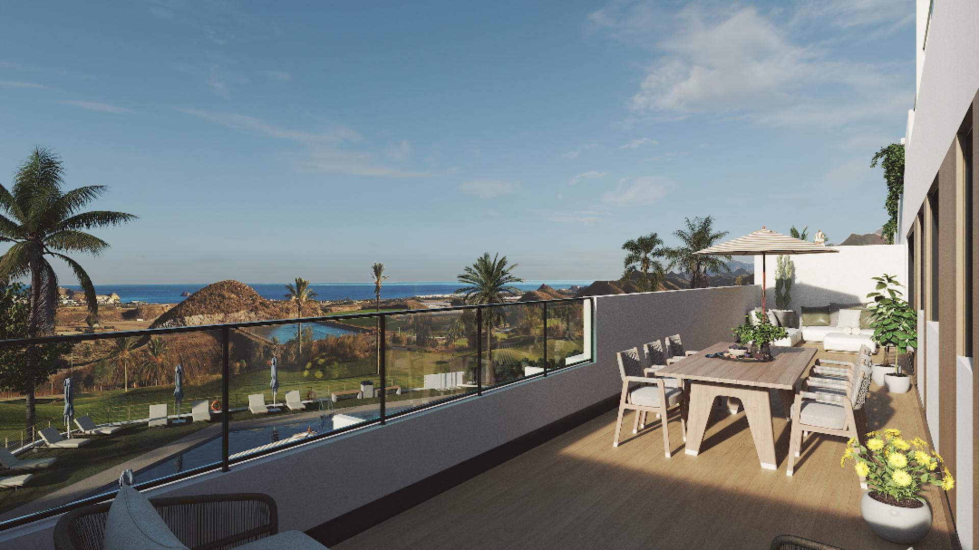 1 bedroom Apartment with terrace in San Juan de los Terreros - New build in Medvilla Spanje