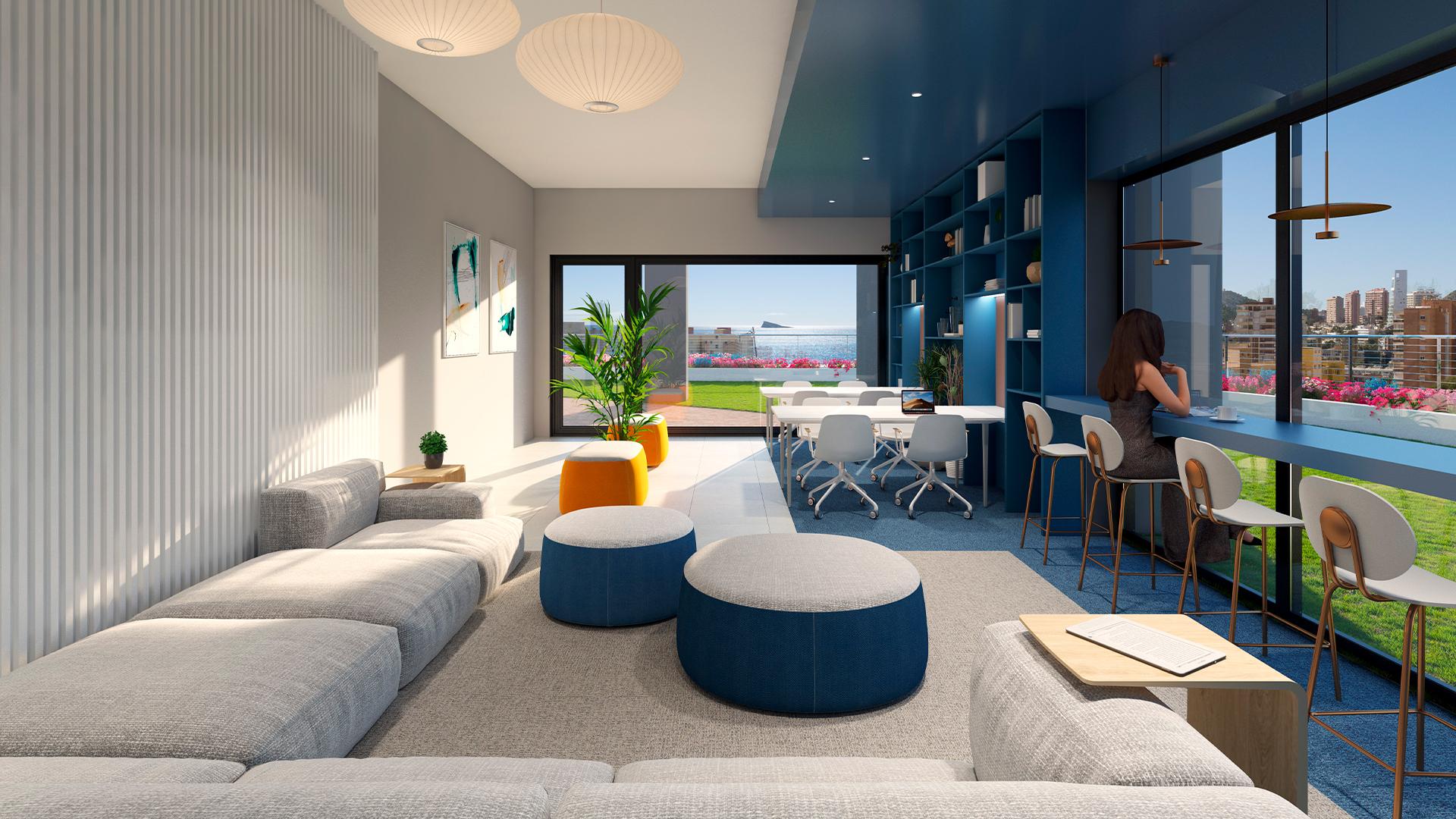 3 bedroom Apartments - solarium in Benidorm - New build in Medvilla Spanje