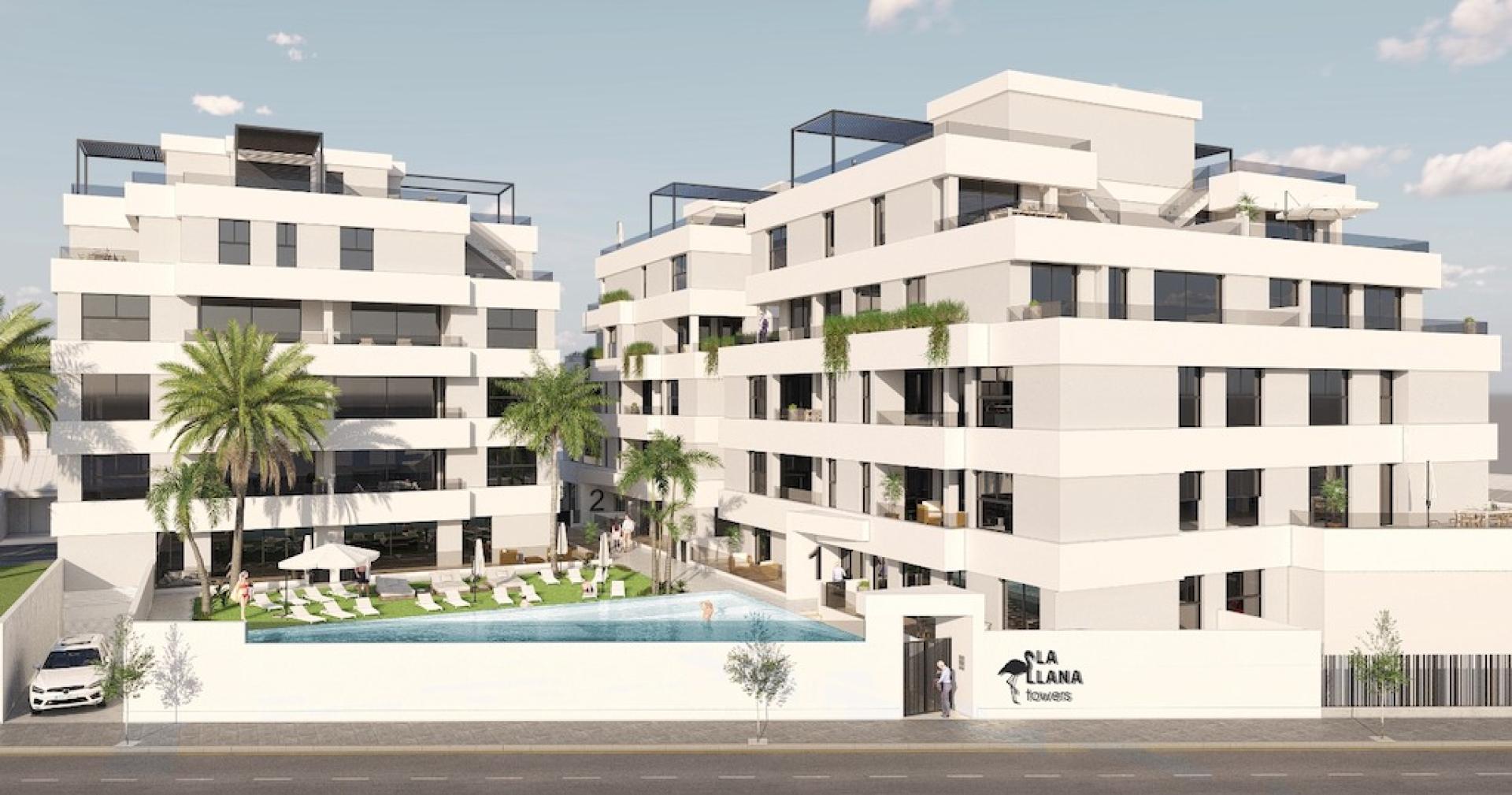 2 bedroom Apartment with terrace in San Pedro Del Pinatar - New build in Medvilla Spanje