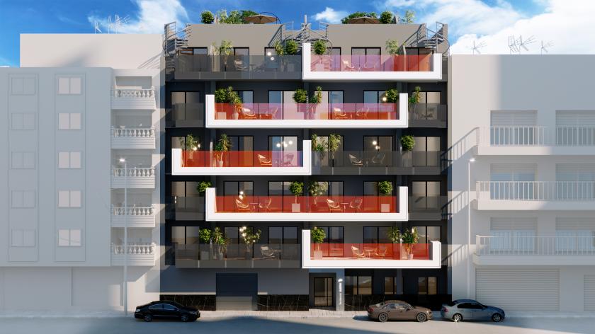 2 bedroom Apartments - solarium in Torrevieja in Medvilla Spanje