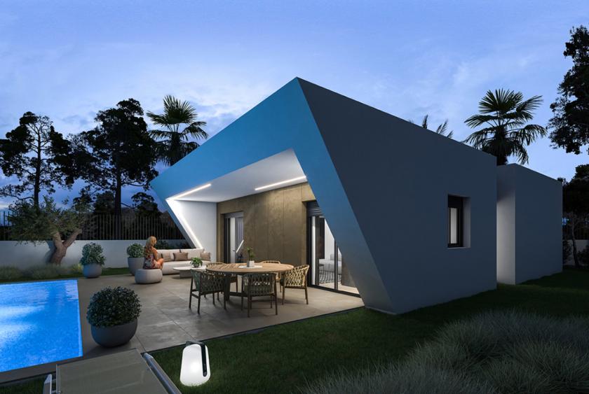 Beautiful detached new build villa in urbanization La Montañosa, Hondon Valley in Medvilla Spanje