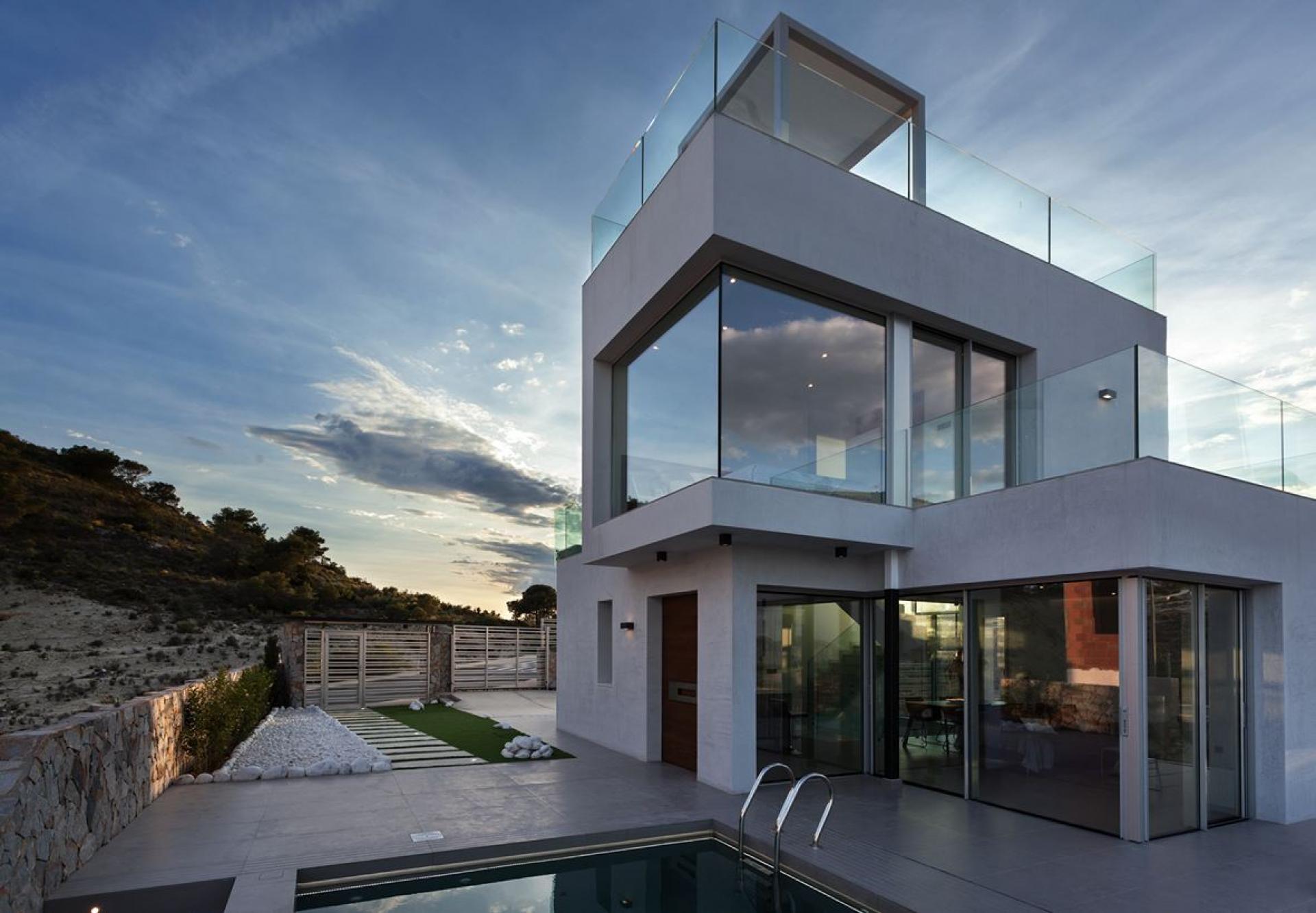 Luxury villas with seaviews in Balcon de Finestrat - Benidorm in Medvilla Spanje