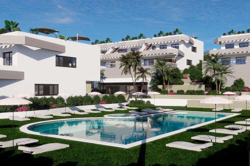 3 bedroom Apartments - solarium in Finestrat in Medvilla Spanje
