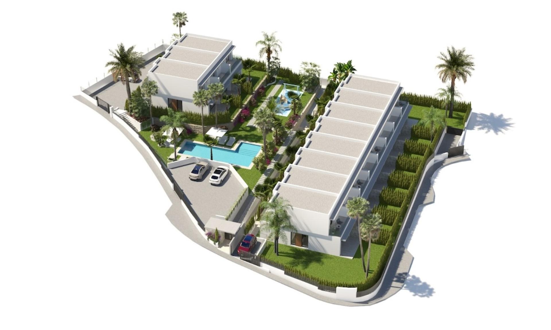 3 bedroom Terraced villa in Finestrat - New build in Medvilla Spanje