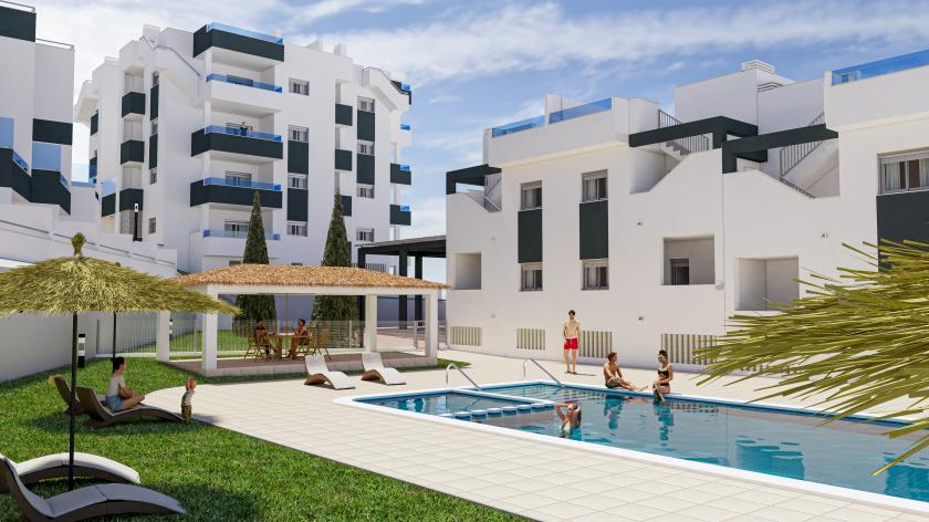 2 bedroom Apartments - solarium in Los Altos - Orihuela Costa  in Medvilla Spanje