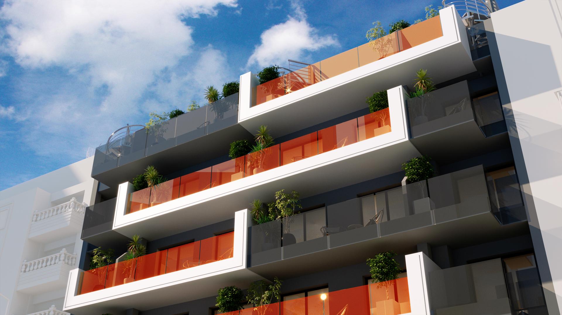 2 bedroom Apartment with terrace in Torrevieja - New build in Medvilla Spanje