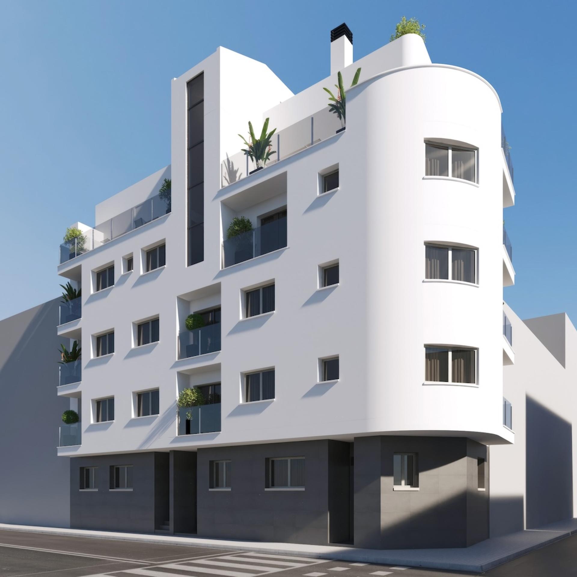 1 bedroom Apartments - solarium in Torrevieja - New build in Medvilla Spanje