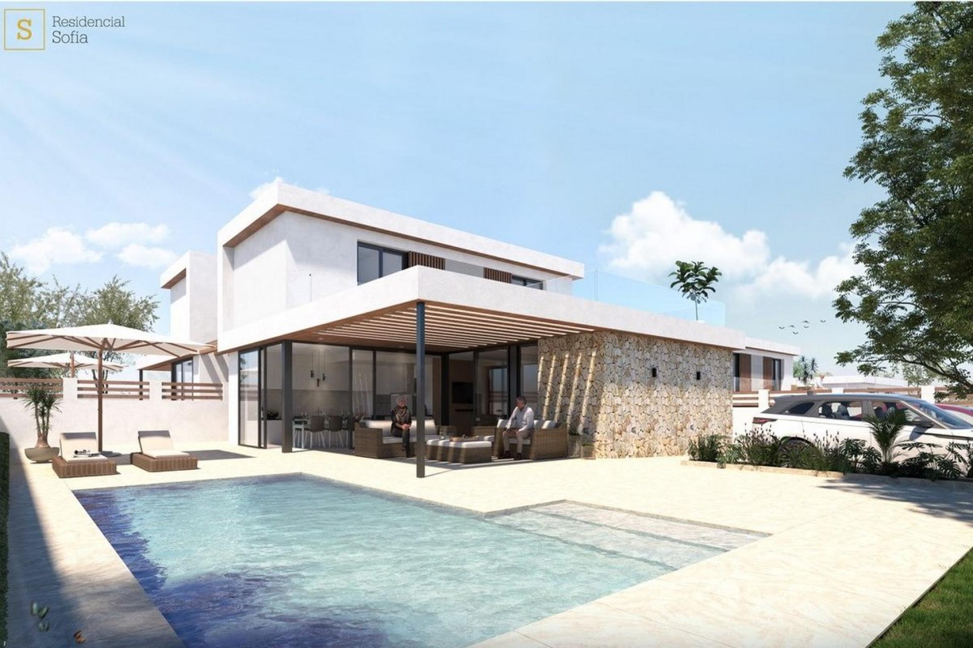 Detached new-build homes in Lomas de Cabo Roig in Medvilla Spanje