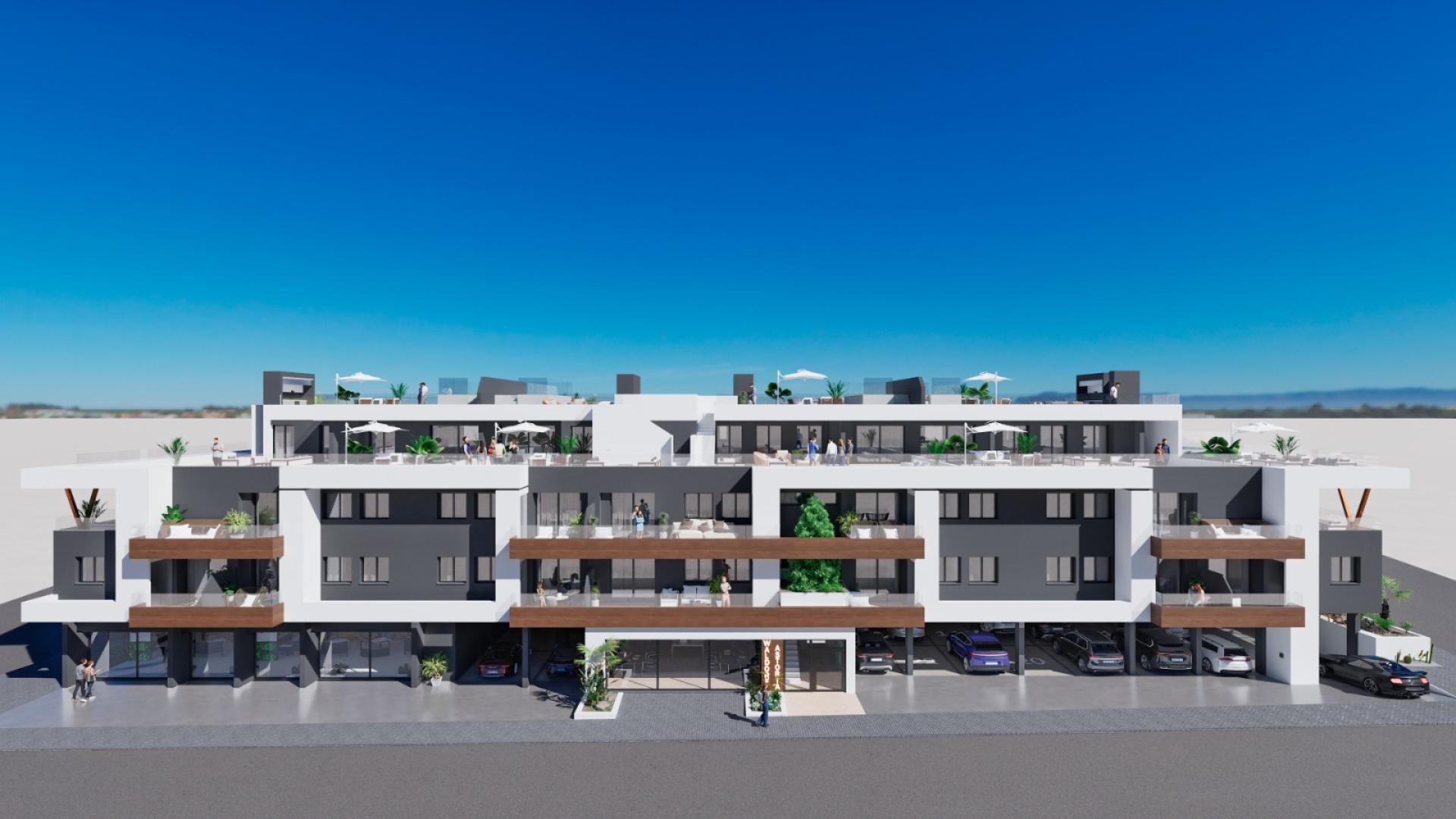 2 bedroom Apartments - solarium in Benijòfar - New build in Medvilla Spanje