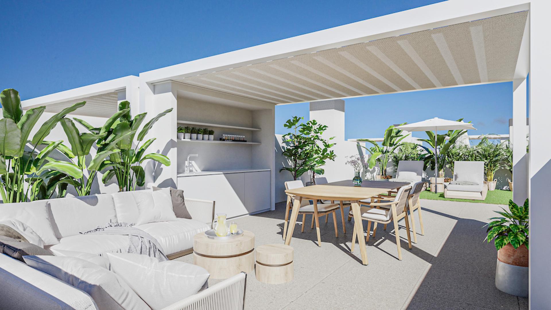 3 bedroom Apartments - solarium in San Pedro Del Pinatar - New build in Medvilla Spanje
