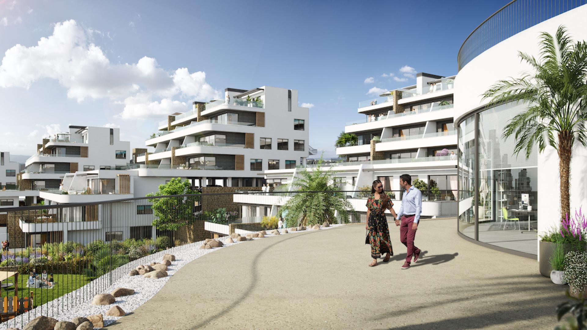 2 bedroom Apartments - solarium in Finestrat - New build in Medvilla Spanje