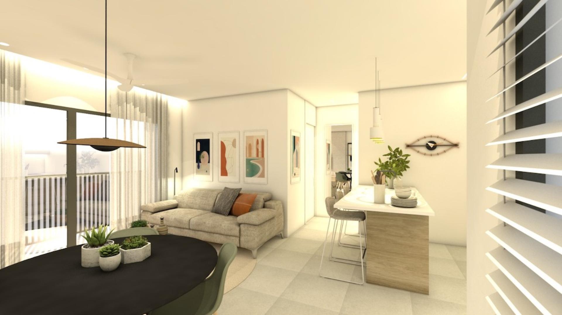 3 bedroom Apartment with terrace in Santiago de la Ribera - New build in Medvilla Spanje