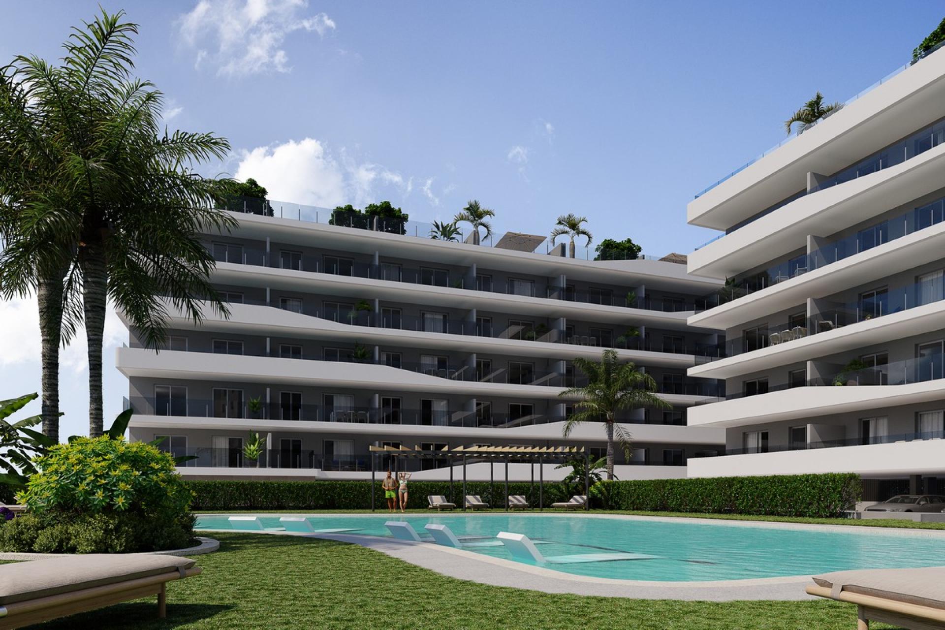 2 bedroom Apartments - solarium in Santa Pola - New build in Medvilla Spanje