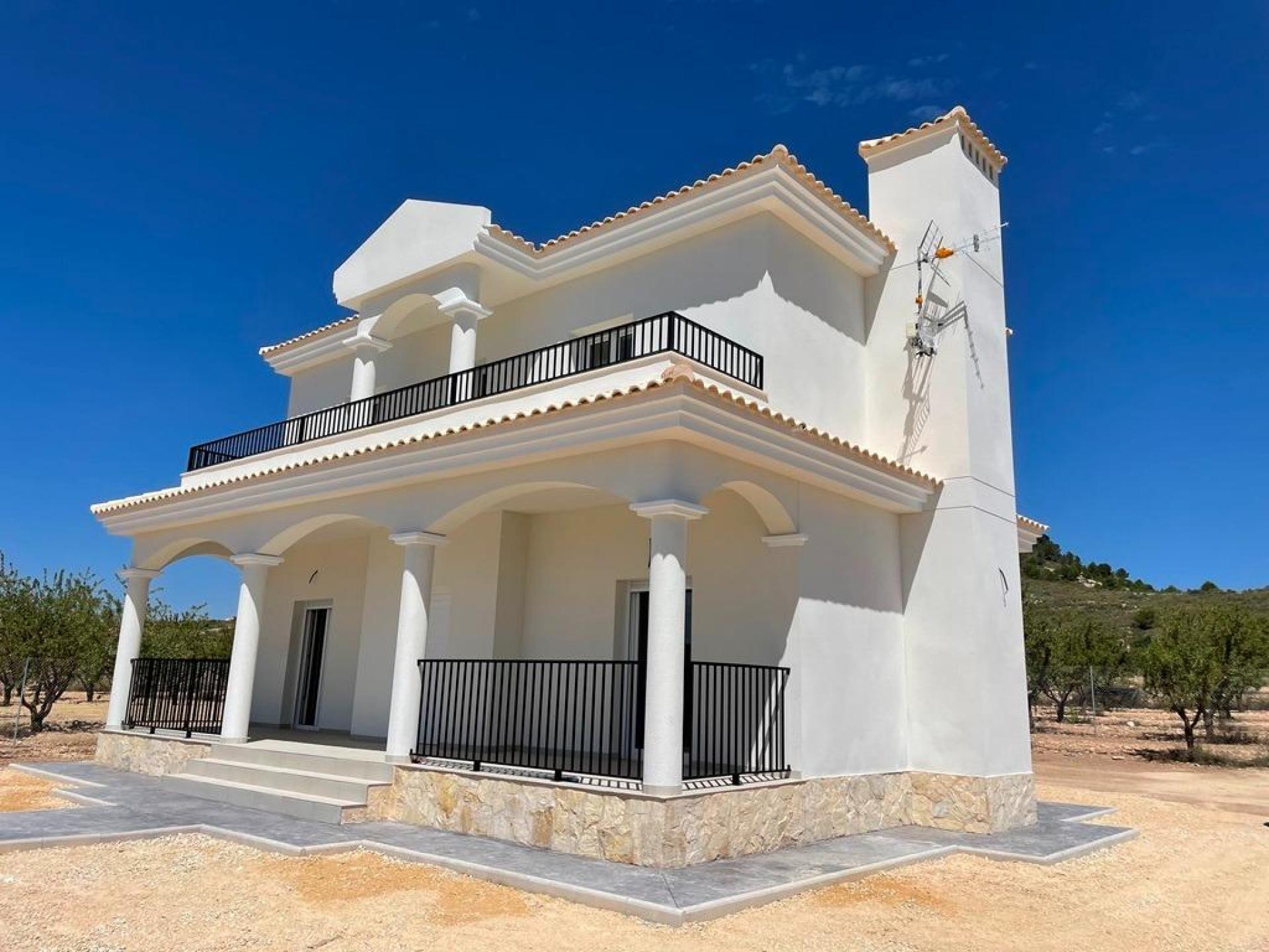 Luxury New Villas with Pool inc. land, licences & legalities in Alicante, Pinoso in Medvilla Spanje