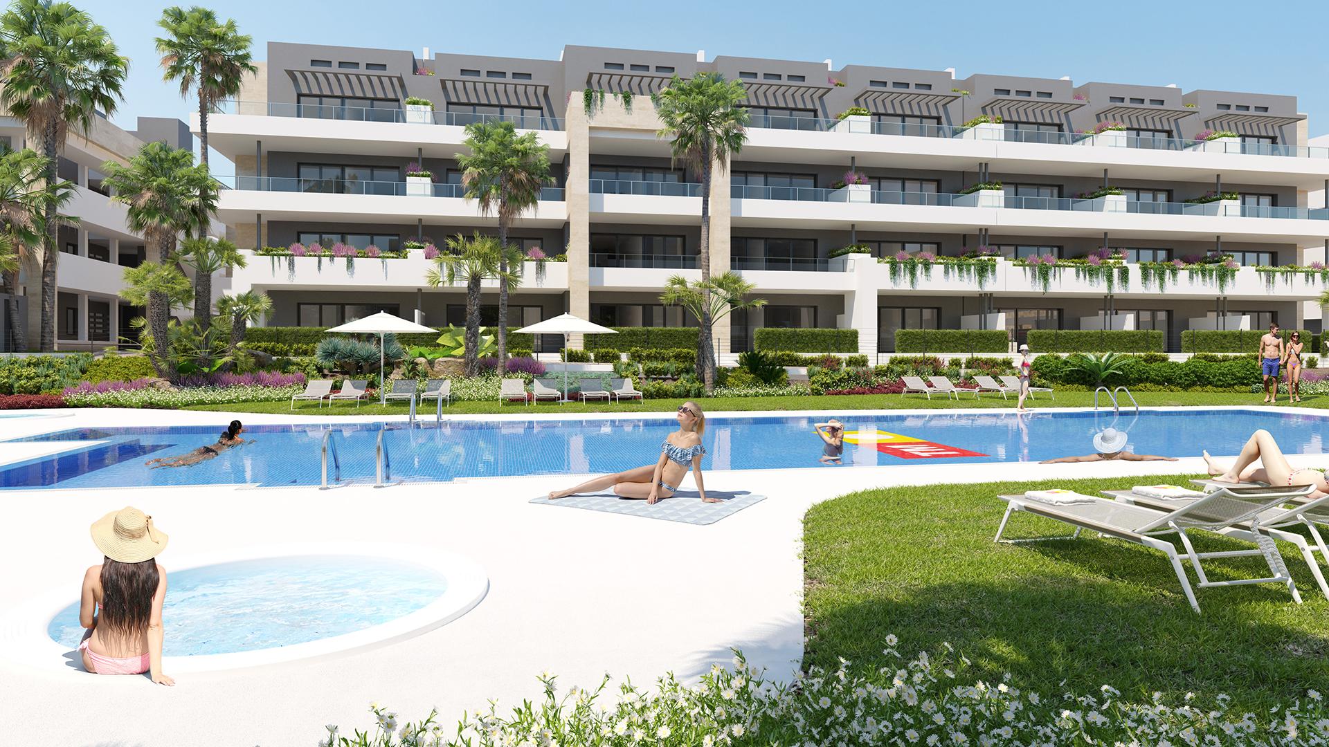 Apartments at 500m from the beach in Playa Flamenca, Orihuela in Medvilla Spanje