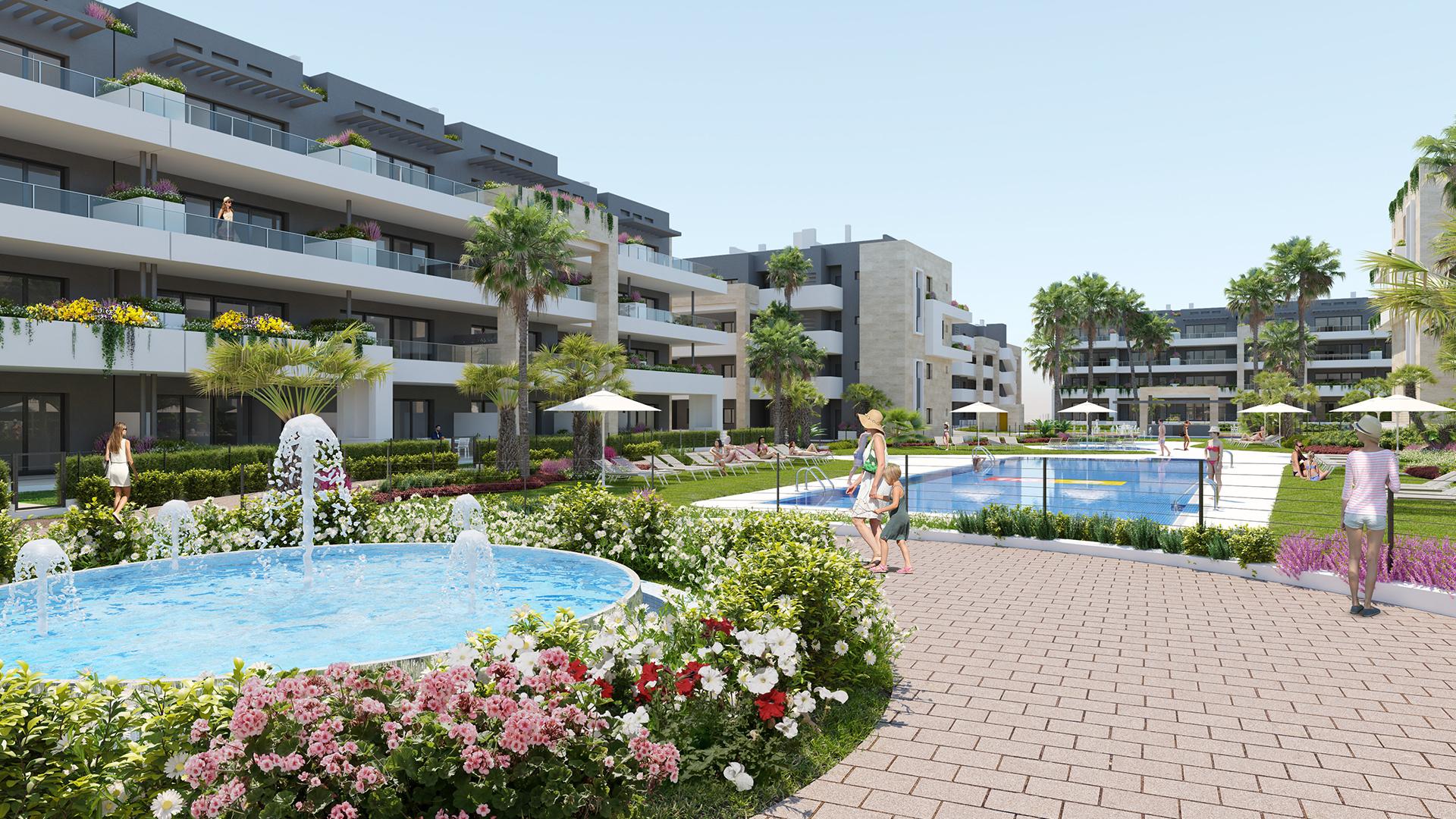 Apartments at 500m from the beach in Playa Flamenca, Orihuela in Medvilla Spanje